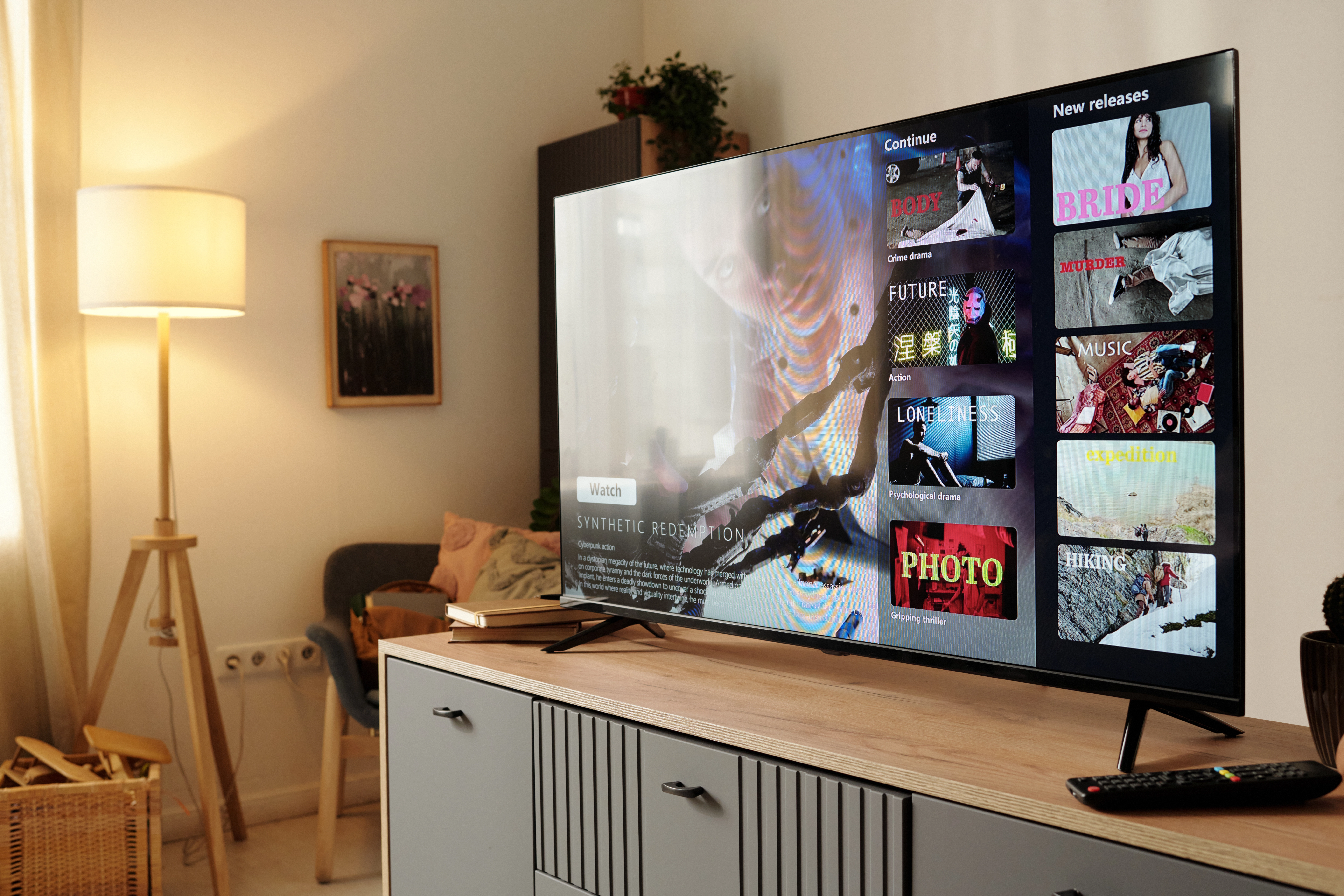 Ethernet cable connected from router to streaming device for 4K